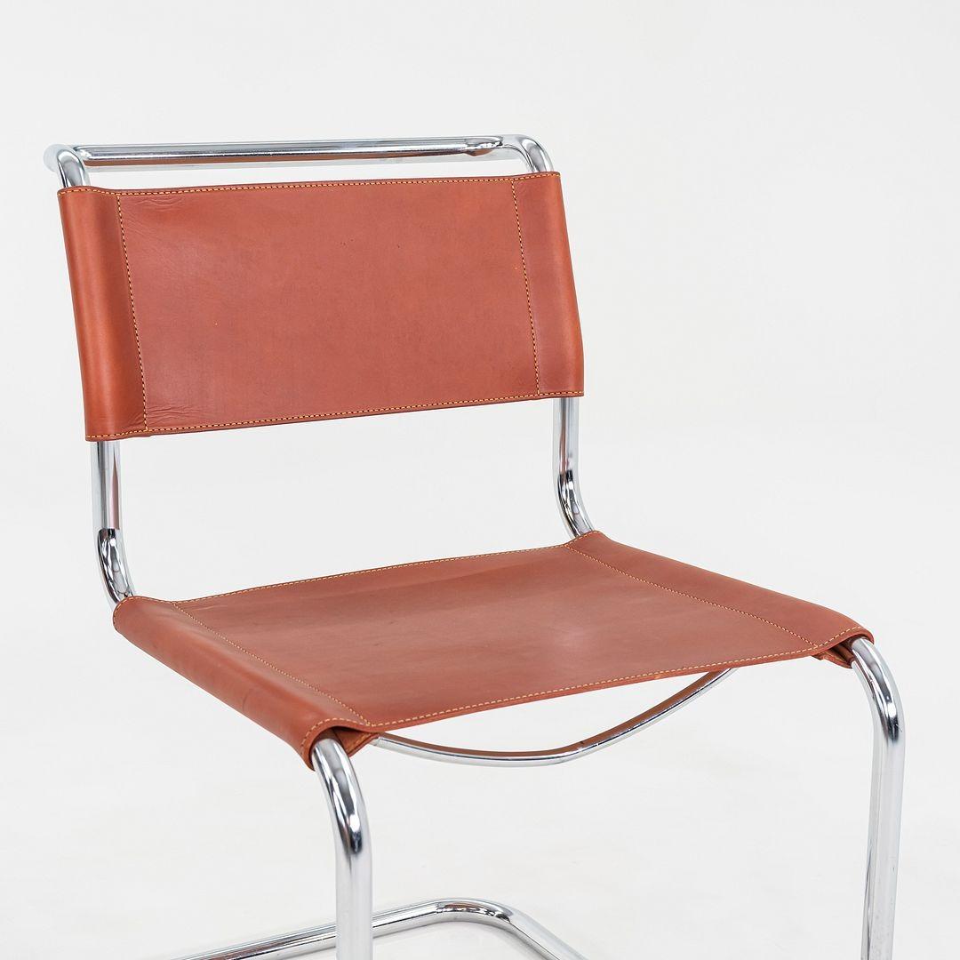 Ensemble de huit chaises d'appoint Marcel Breuer pour Thonet en cuir de selle des années 1960 en vente 5