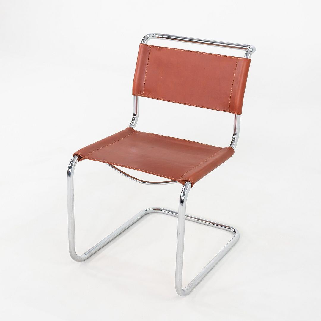 Ensemble de huit chaises d'appoint Marcel Breuer pour Thonet en cuir de selle des années 1960 en vente 2