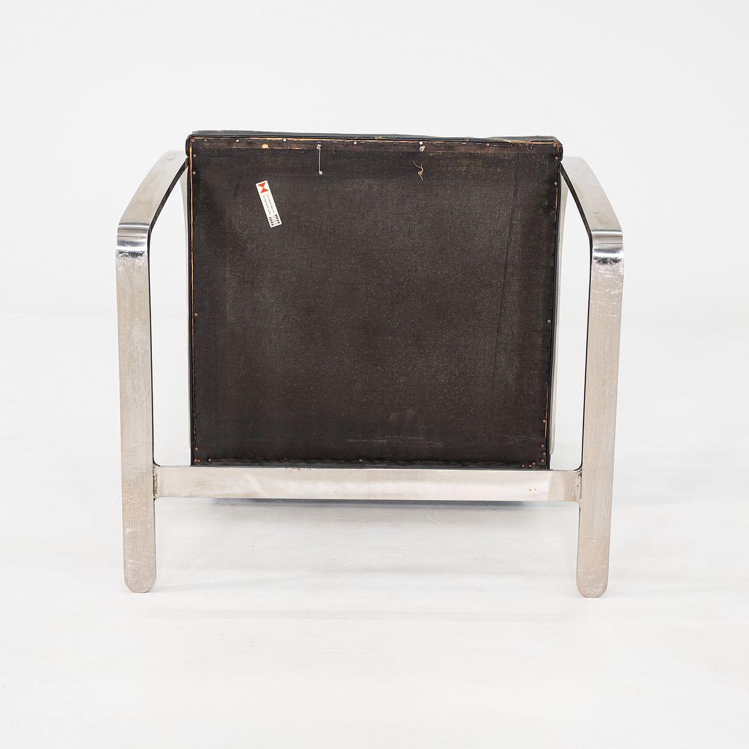 Juego de ocho sillas Mies van der Rohe Brno de barra plana de acero inoxidable de los años 60 en venta 1