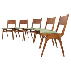 1960s Set Of Five Danish Dining Chairs, Restored