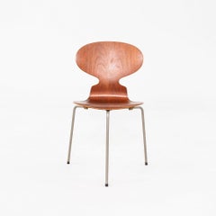 1960s Set of Four Arne Jacobsen for Fritz Hansen Ant Chairs in Teak