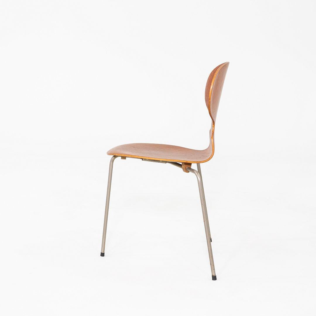 Danois 1960s Set of Four Chairs Arne Jacobsen for Fritz Hansen in Teak (Quatre chaises Fourmi Arne Jacobsen pour Fritz Hansen en teck) en vente