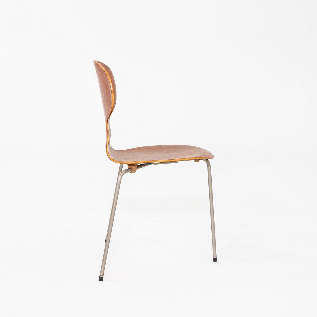 1960s Set of Four Chairs Arne Jacobsen for Fritz Hansen in Teak (Quatre chaises Fourmi Arne Jacobsen pour Fritz Hansen en teck) en vente 1