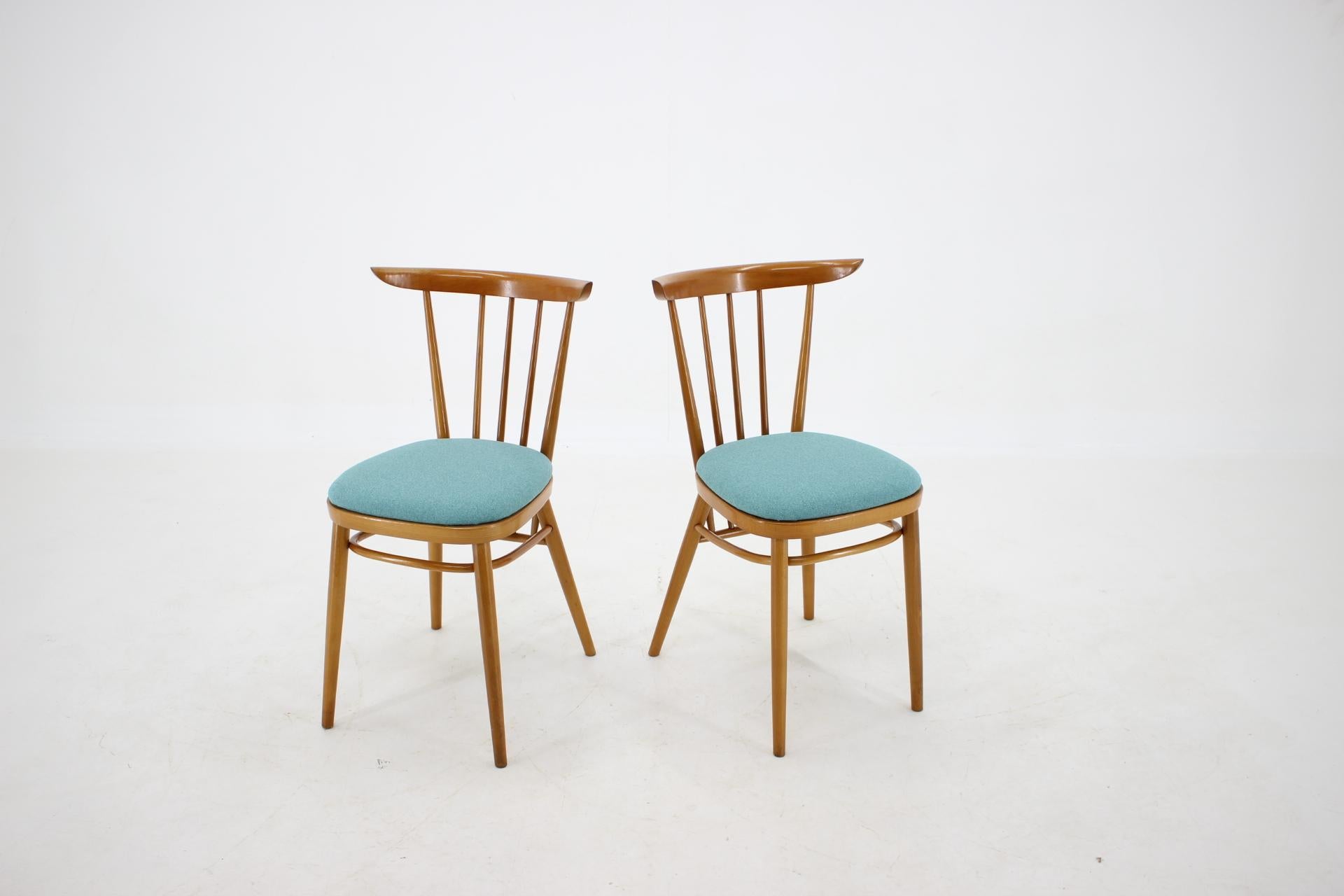 Mid-Century Modern 1960s Set of Four Dining Chairs by Tatra, Czechoslovakia