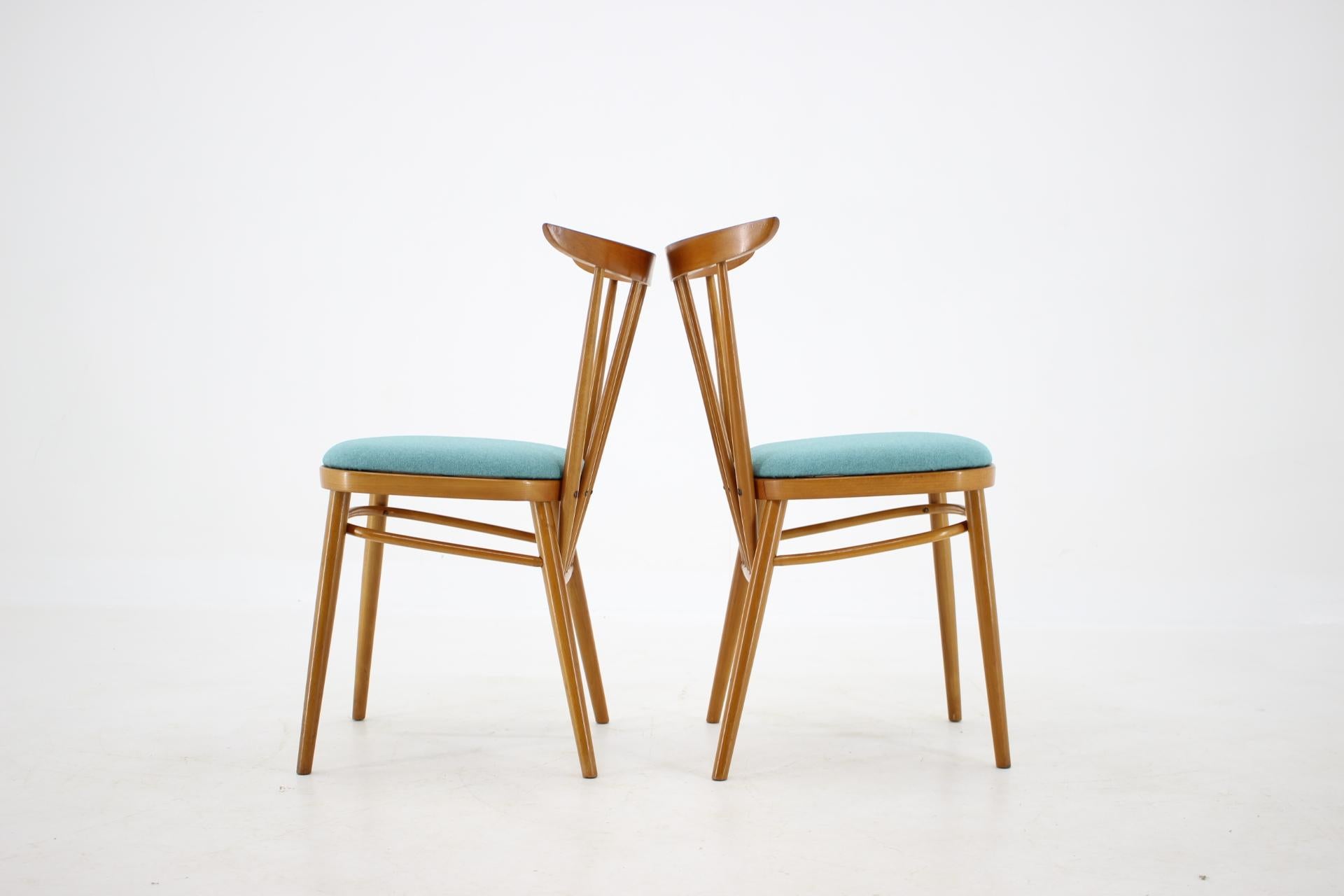 1960s Set of Four Dining Chairs by Tatra, Czechoslovakia In Good Condition In Praha, CZ