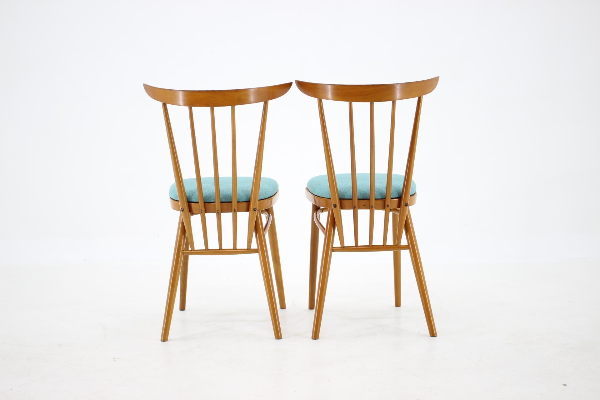 Fabric 1960s Set of Four Dining Chairs by Tatra, Czechoslovakia