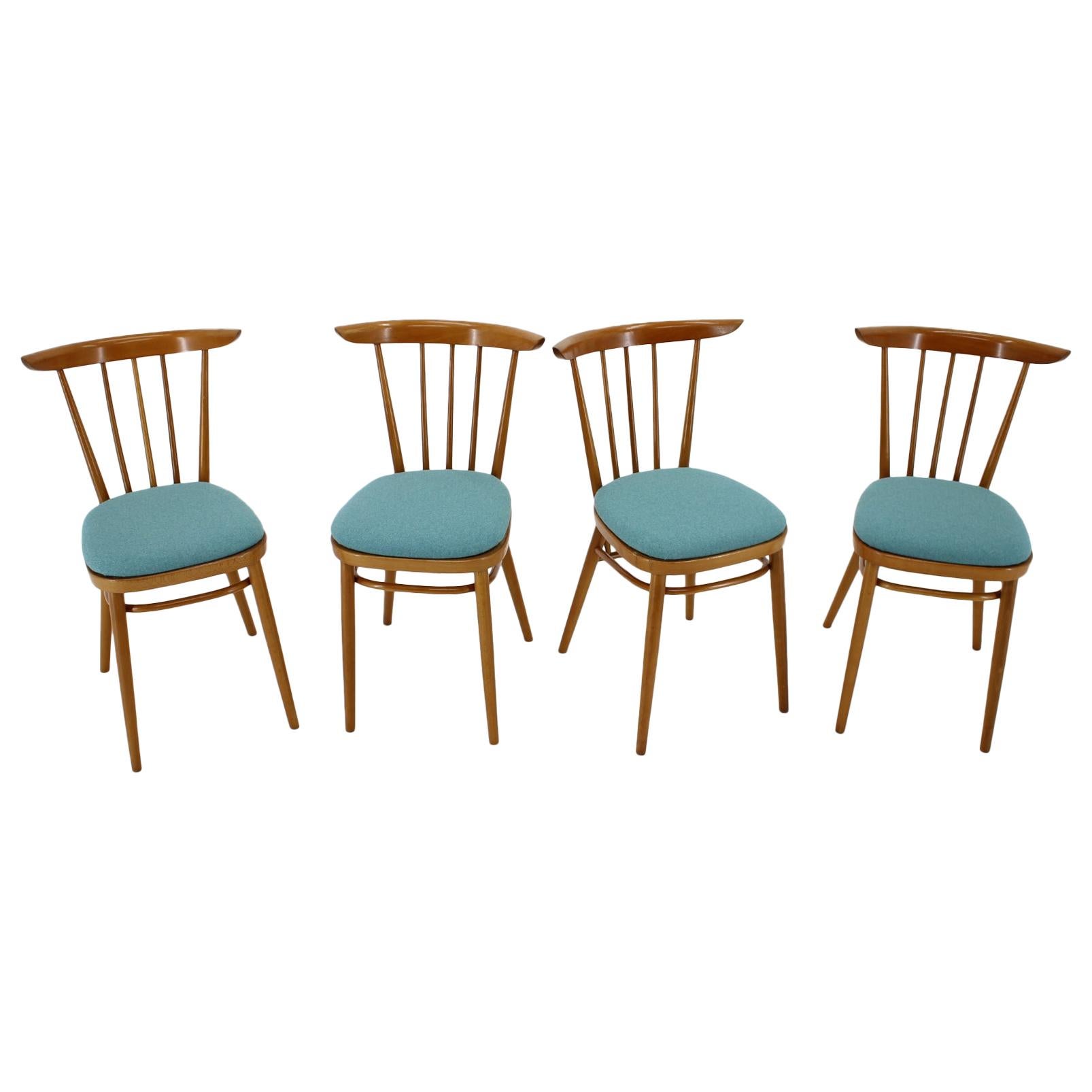 1960s Set of Four Dining Chairs by Tatra, Czechoslovakia