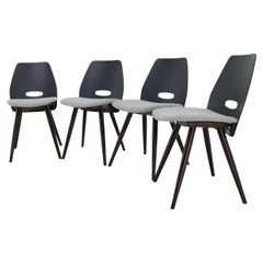 1960s Set of Four Dining Chairs by Tatra, Czechoslovakia