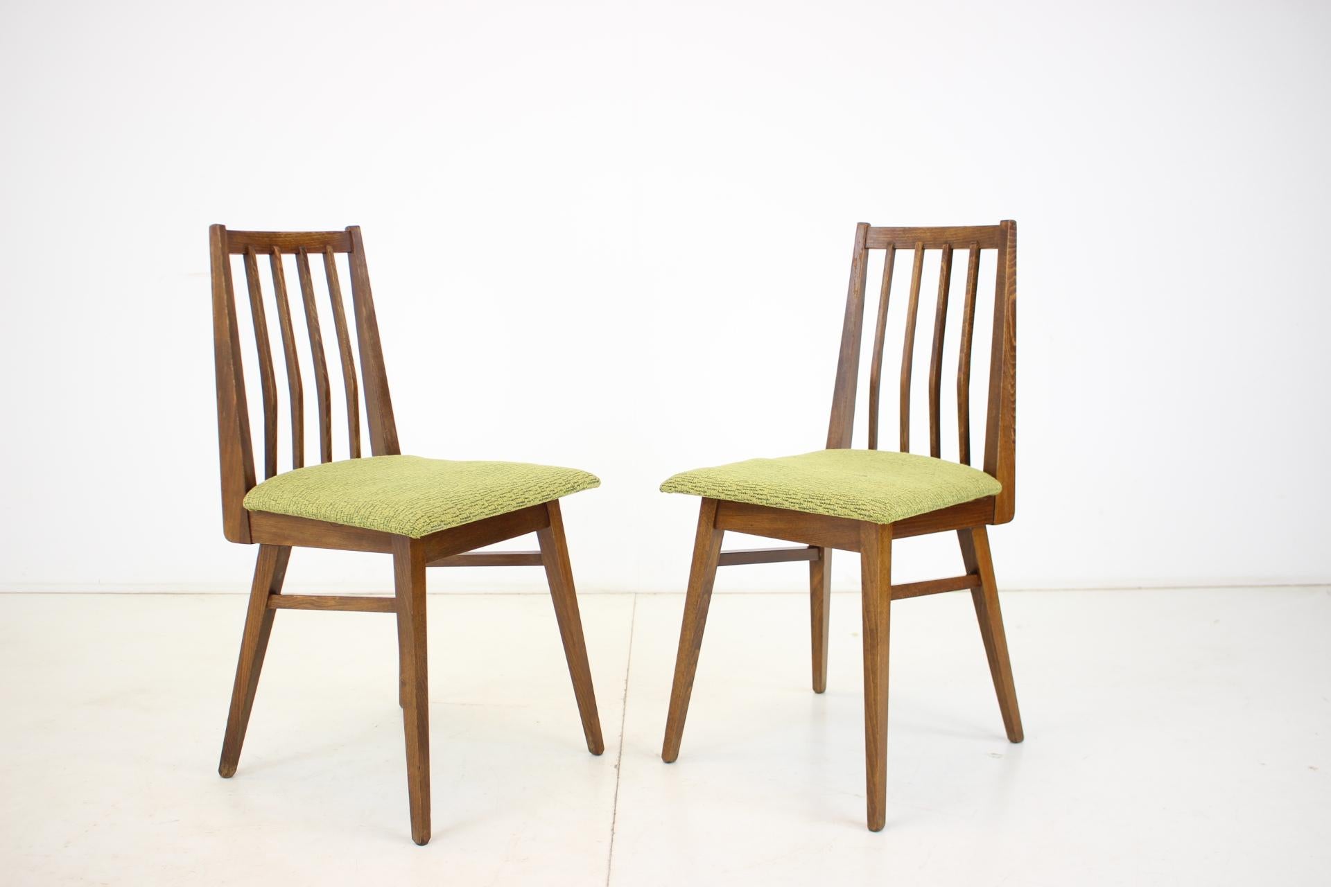 1960s Set of Four Dining Chairs, Czechoslovakia For Sale 4