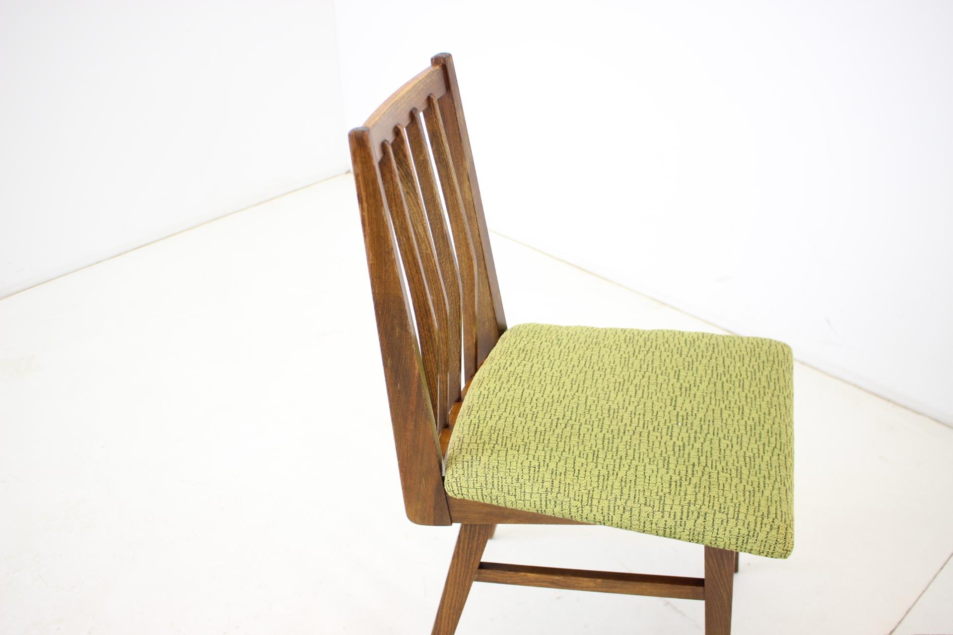 1960s Set of Four Dining Chairs, Czechoslovakia For Sale 5