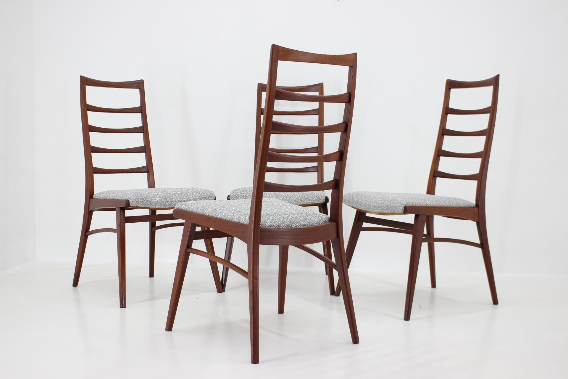 1960s Set of Four Dining Chairs in Teak, Germany For Sale 5