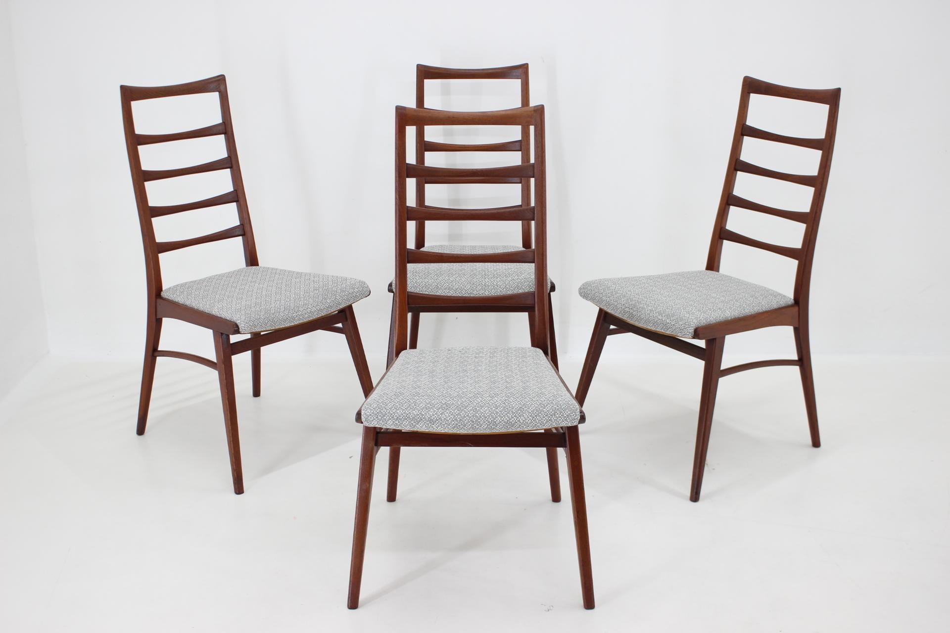 1960s Set of Four Dining Chairs in Teak, Germany For Sale 2
