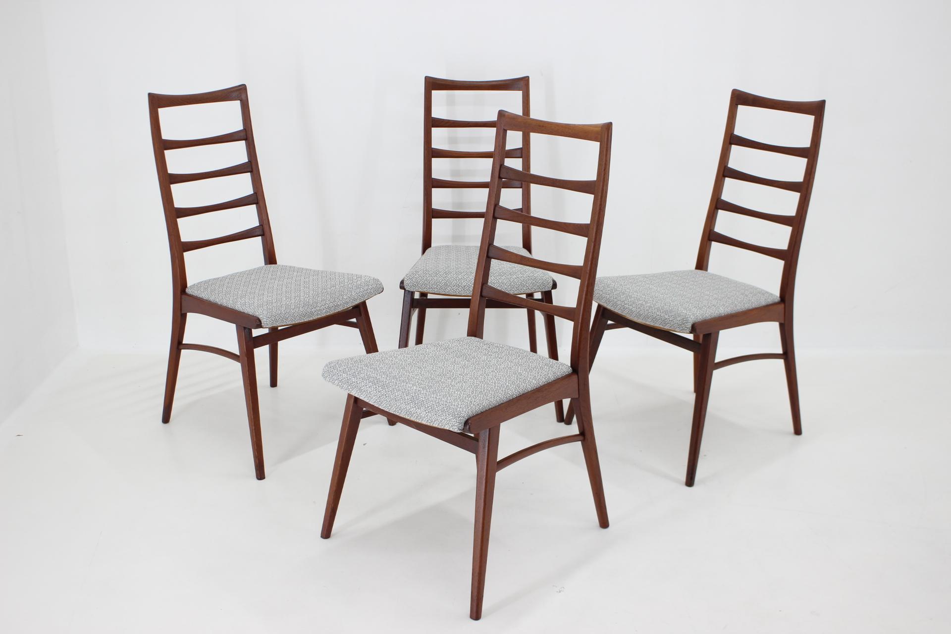1960s Set of Four Dining Chairs in Teak, Germany For Sale 3