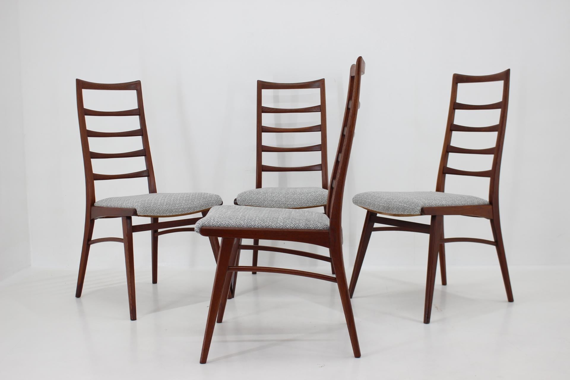 1960s Set of Four Dining Chairs in Teak, Germany For Sale 4
