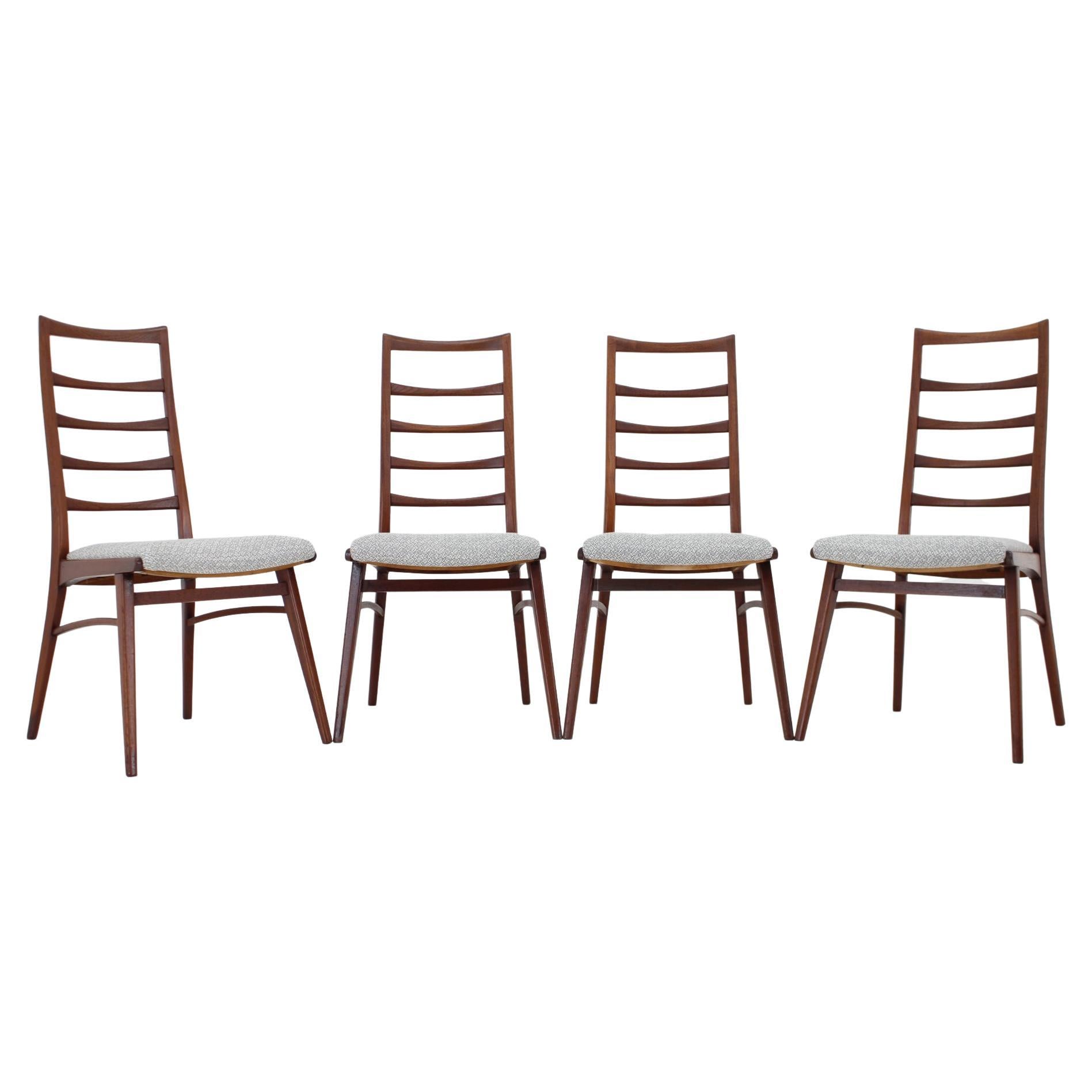 1960s Set of Four Dining Chairs in Teak, Germany