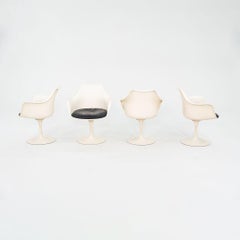 1960s Set of Four Eero Saarinen for Knoll Tulip Pedestal Arm Chairs, Model 150US