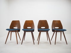 Set di quattro sedie da pranzo Frantisek Jirak del 1960, Cecoslovacchia