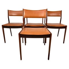 1960s Set of Four Johannes Andersen Rosewood Dining Chairs by Orum Mobelfabrik
