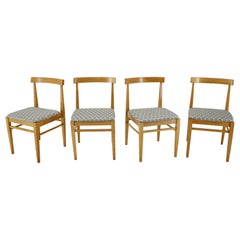 1960s Set of Four Minimalist Dining Chairs, Czechoslovakia 