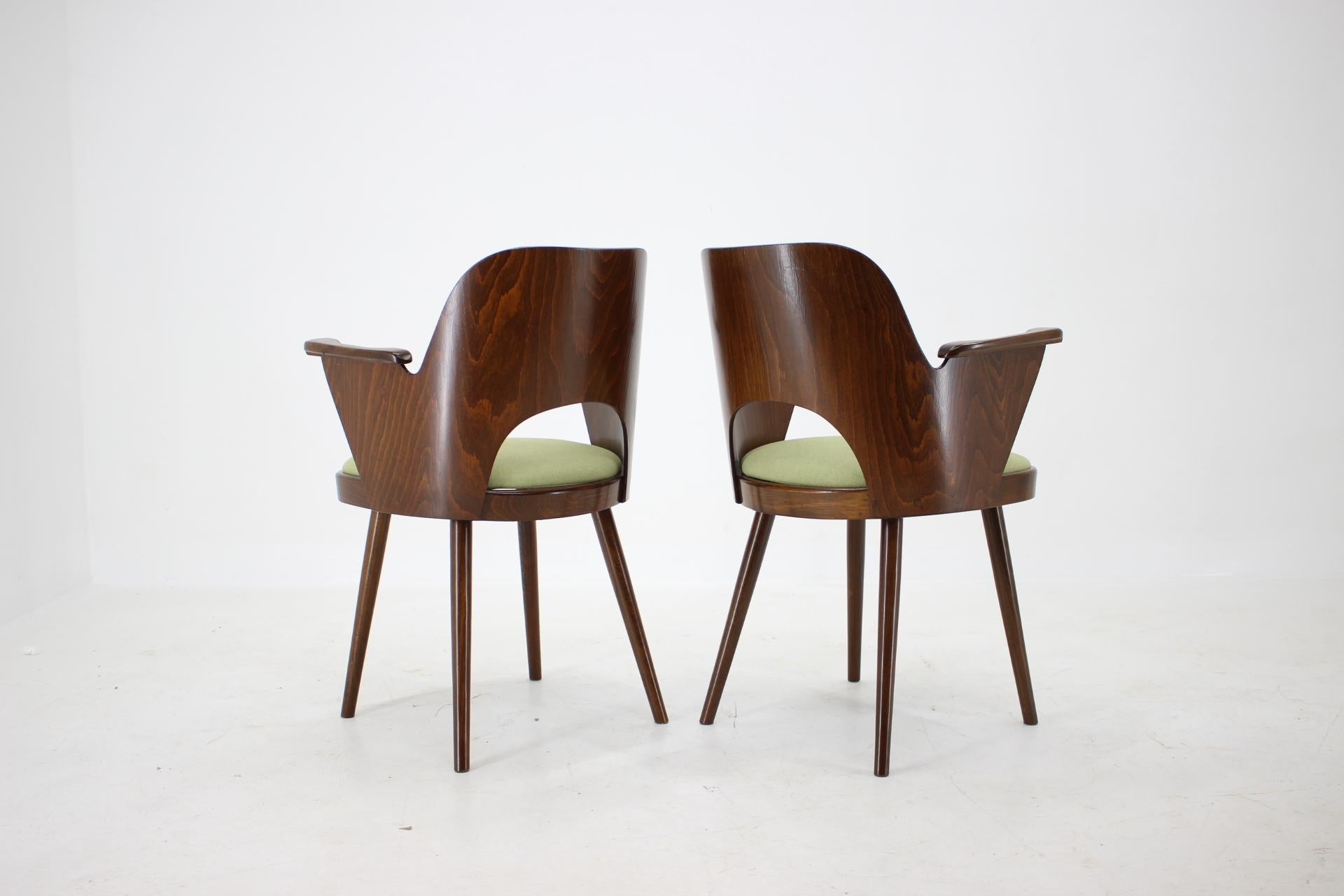 1960s Set of Four Oswald Haerdtl Dining Chairs, Czechoslovakia For Sale 1