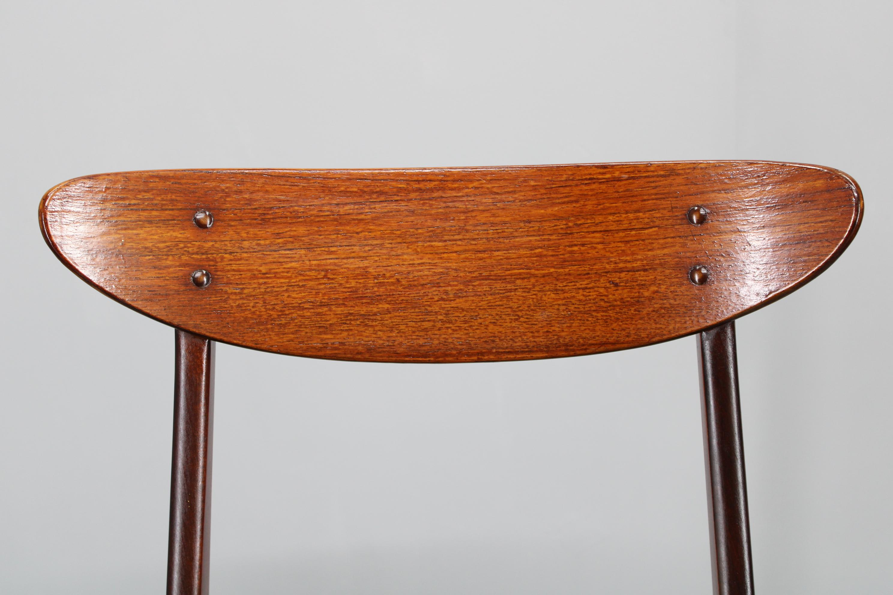 Juego de cuatro sillas de comedor restauradas de los años 60, Farstrup, Dinamarca siglo XX en venta