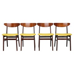 1960s Set of Four Retored Dining Chairs by Farstrup, Denmark