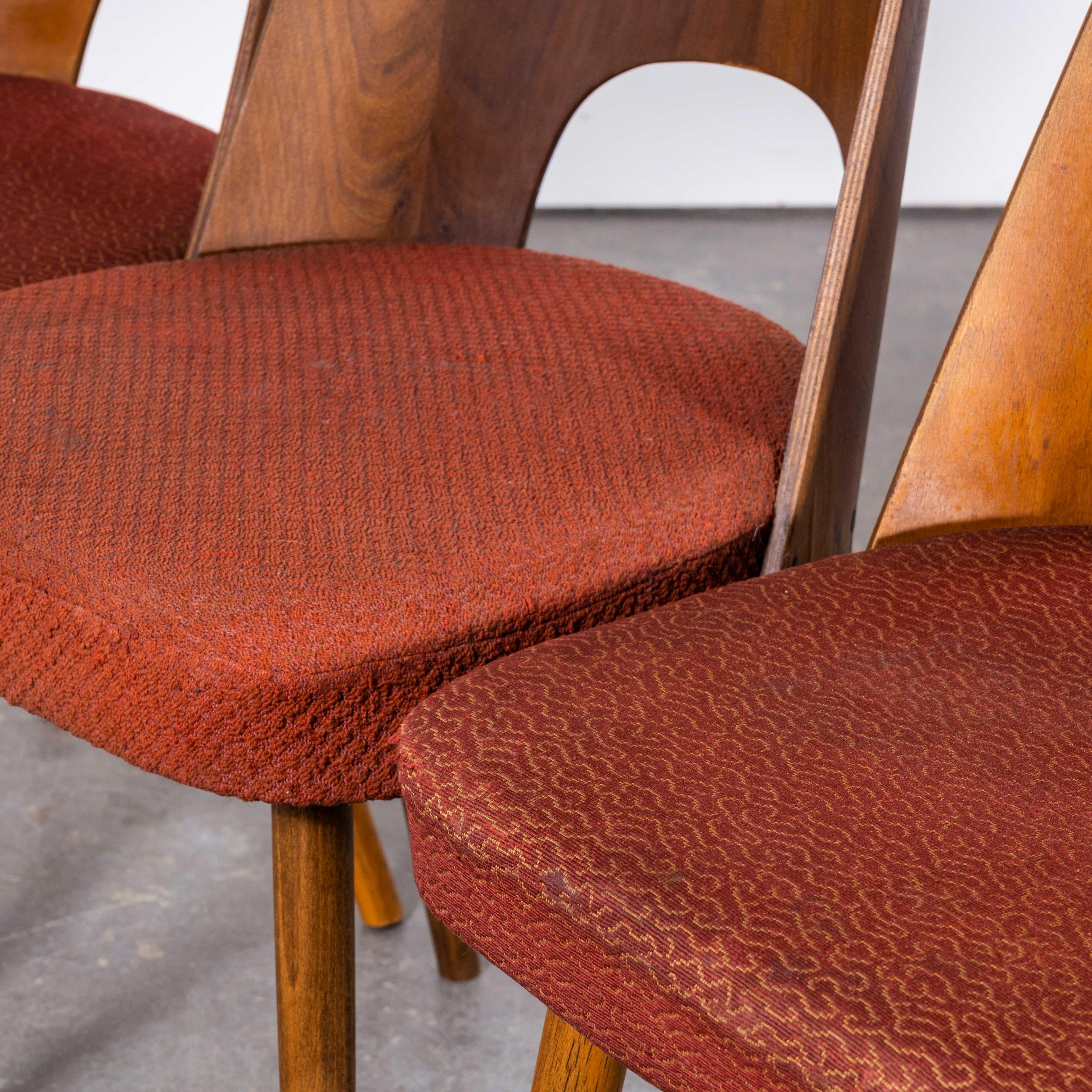 1960s Set of Four Upholstered Dining Chairs, Oswald Haerdtl '2349' For Sale 5