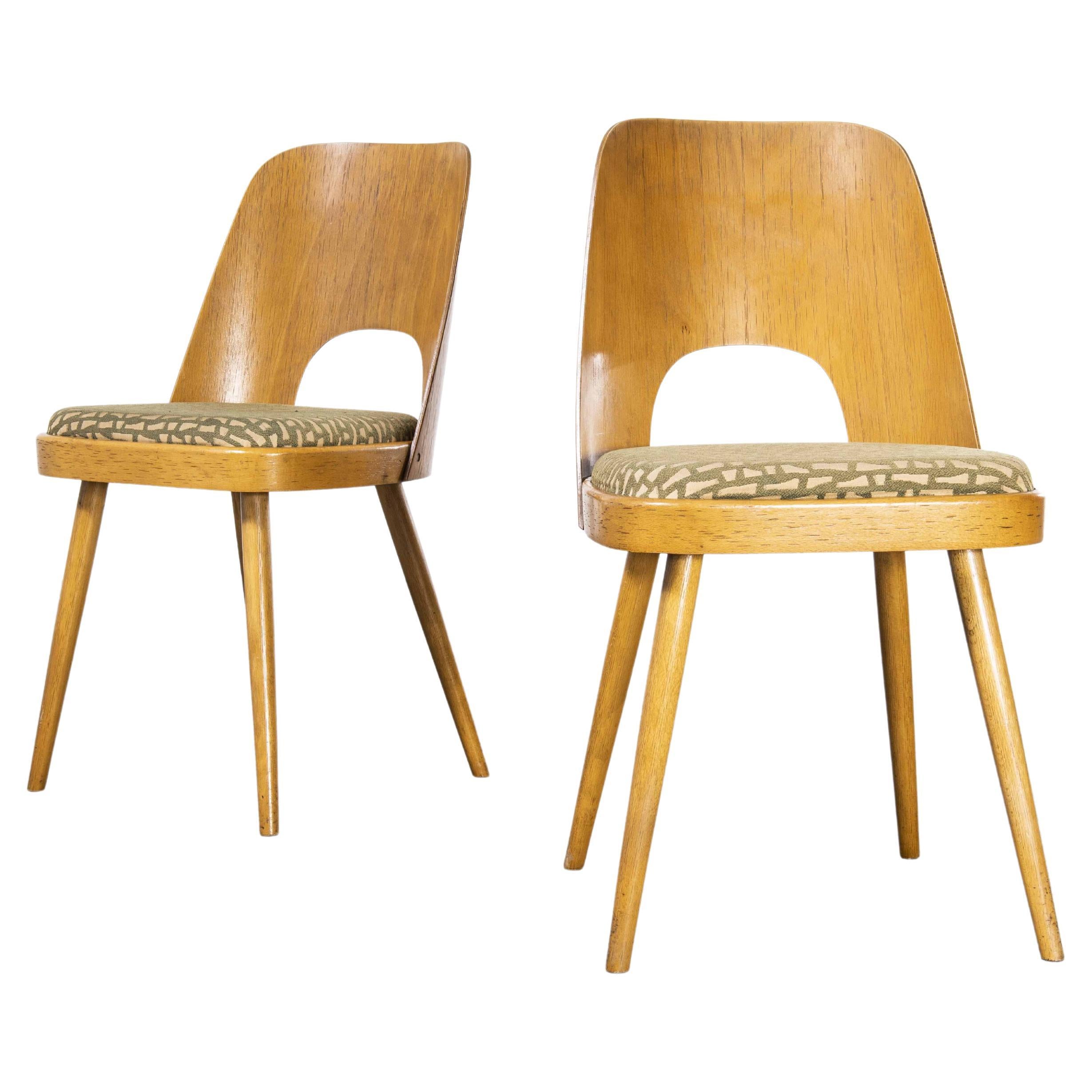 Oswald Haerdtl ensemble de quatre chaises de salle à manger tapissées des années 1960 en vente