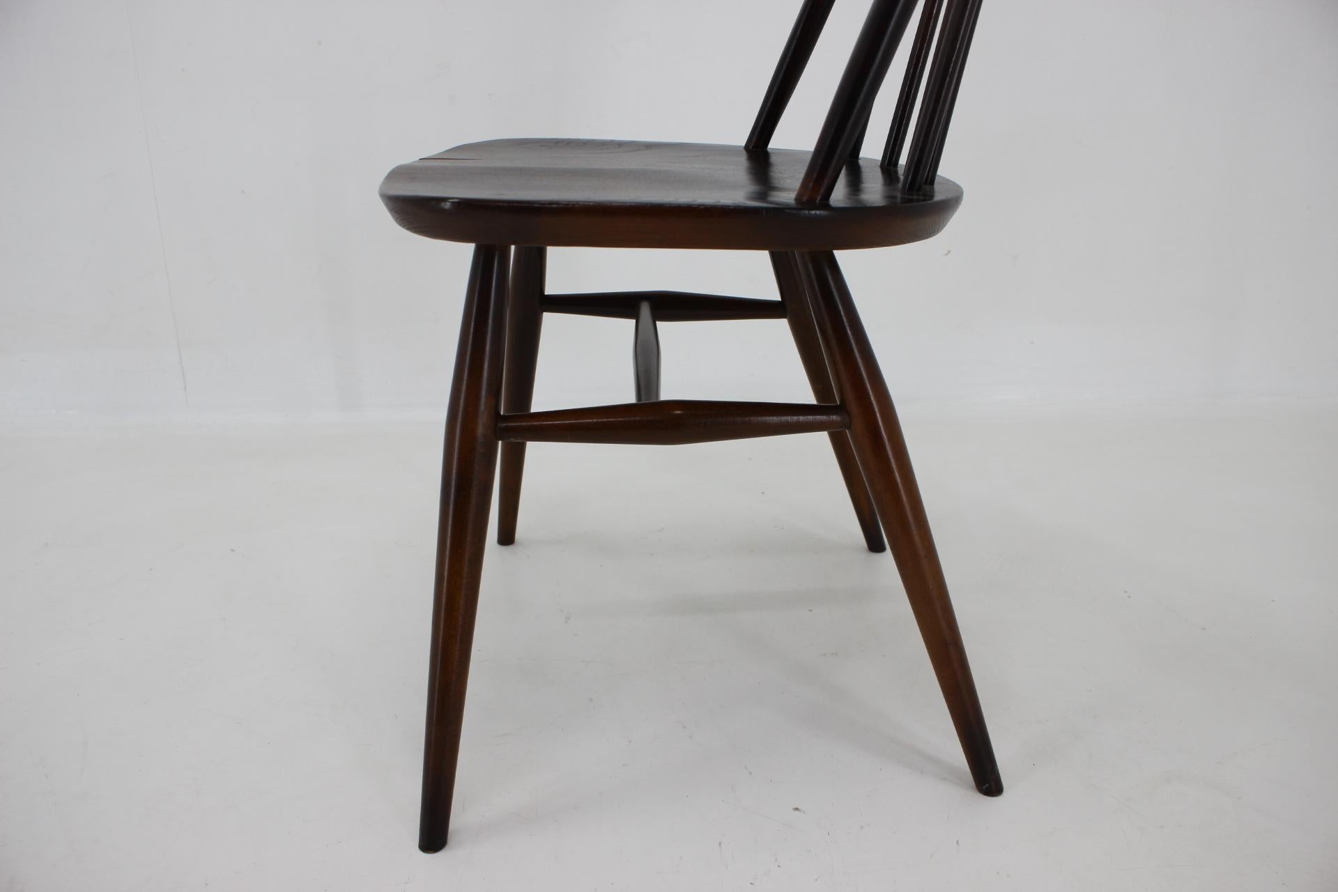 1960s Lucian Ercolani, Set of 6 Dining Windsor Chairs, Italy  For Sale 8