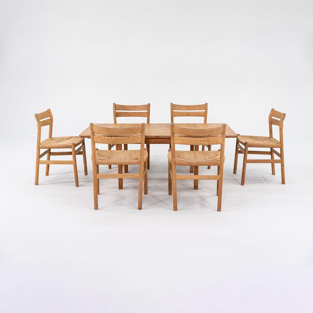 Ensemble de six Borge Mogensen pour Haarby C.M., années 1960 Chaises de salle à manger Madsen modèle BM1 en vente 3