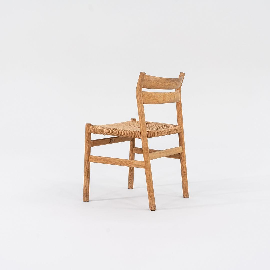Ensemble de six Borge Mogensen pour Haarby C.M., années 1960 Chaises de salle à manger Madsen modèle BM1 Bon état - En vente à Philadelphia, PA
