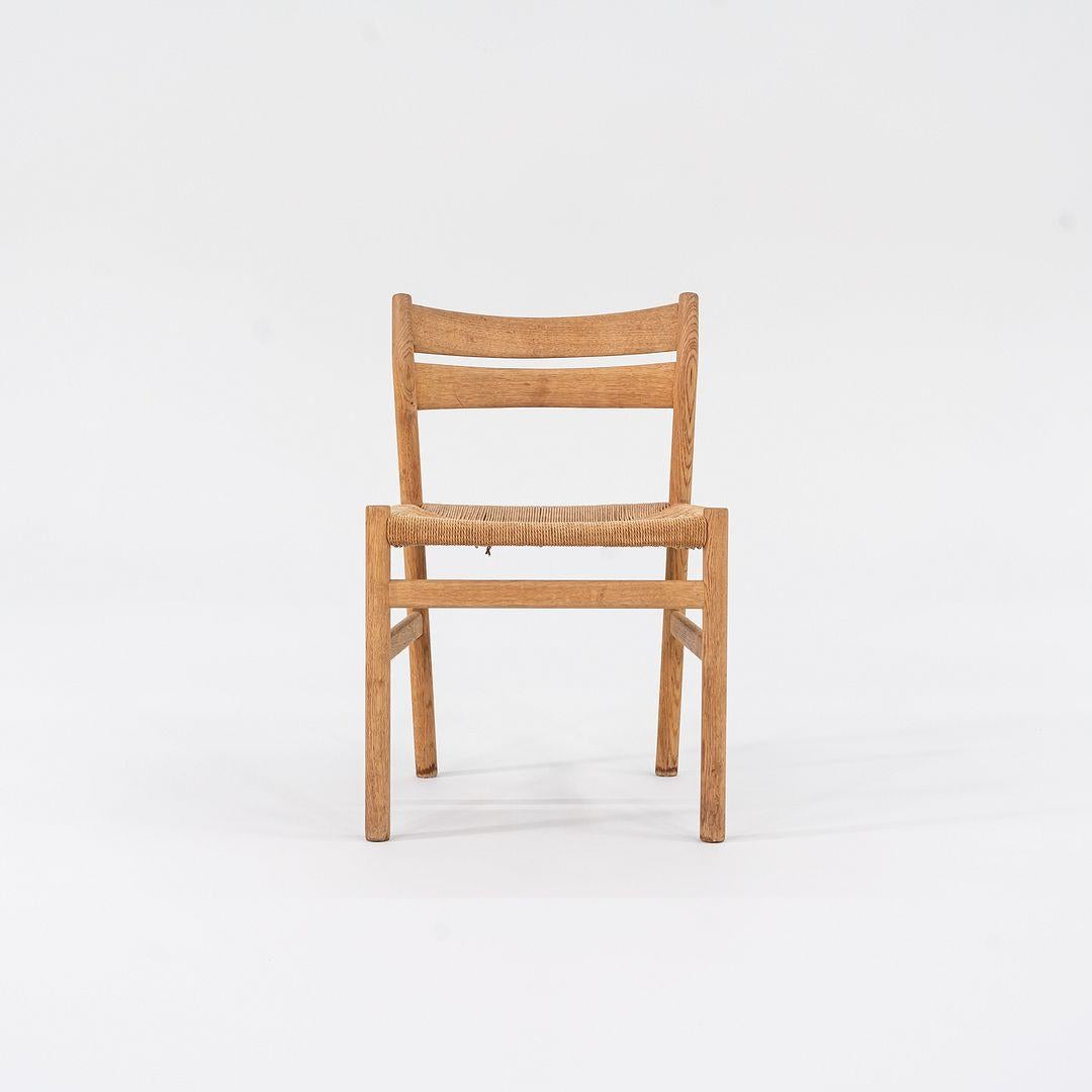 Milieu du XXe siècle Ensemble de six Borge Mogensen pour Haarby C.M., années 1960 Chaises de salle à manger Madsen modèle BM1 en vente