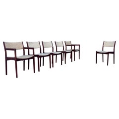 1960s Set of Six Danish Modern Teak Dining Chairs