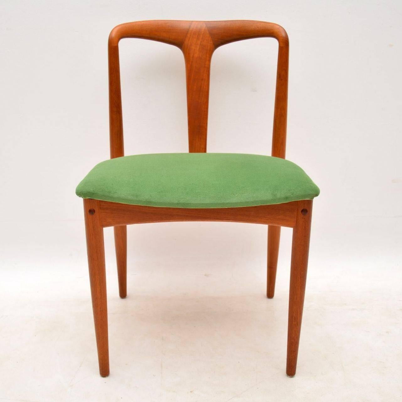 Mid-20th Century 1960s Set of Six Danish Teak Dining Chairs by Johannes Andersen
