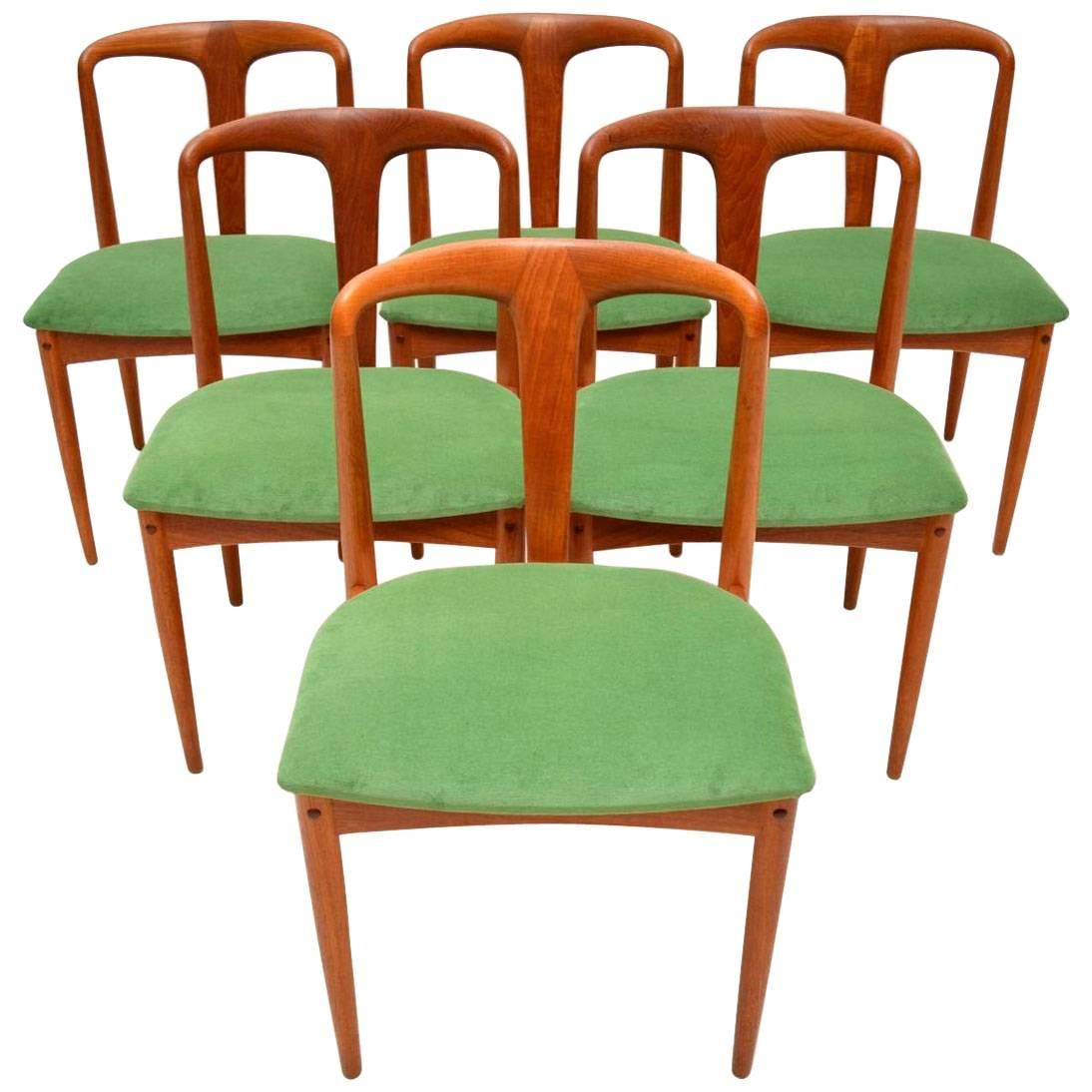 1960s Set of Six Danish Teak Dining Chairs by Johannes Andersen