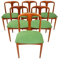 1960s Set of Six Danish Teak Dining Chairs by Johannes Andersen