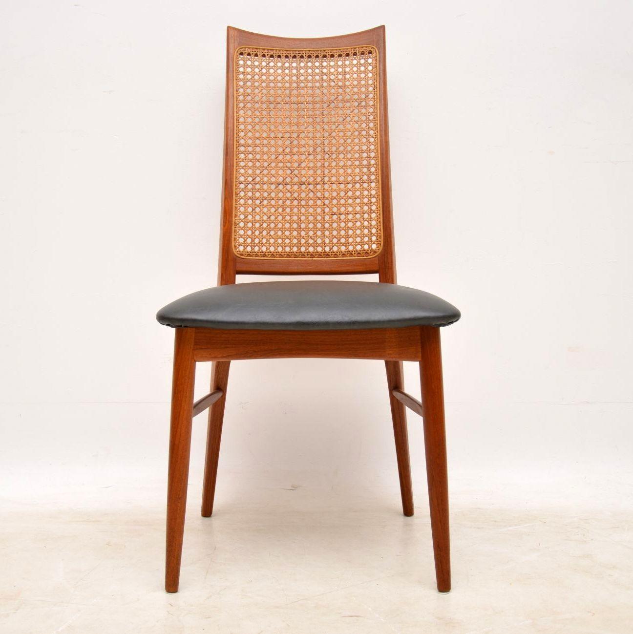 Mid-Century Modern 1960s Set of Six Danish Teak Dining Chairs by Niels Koefoed