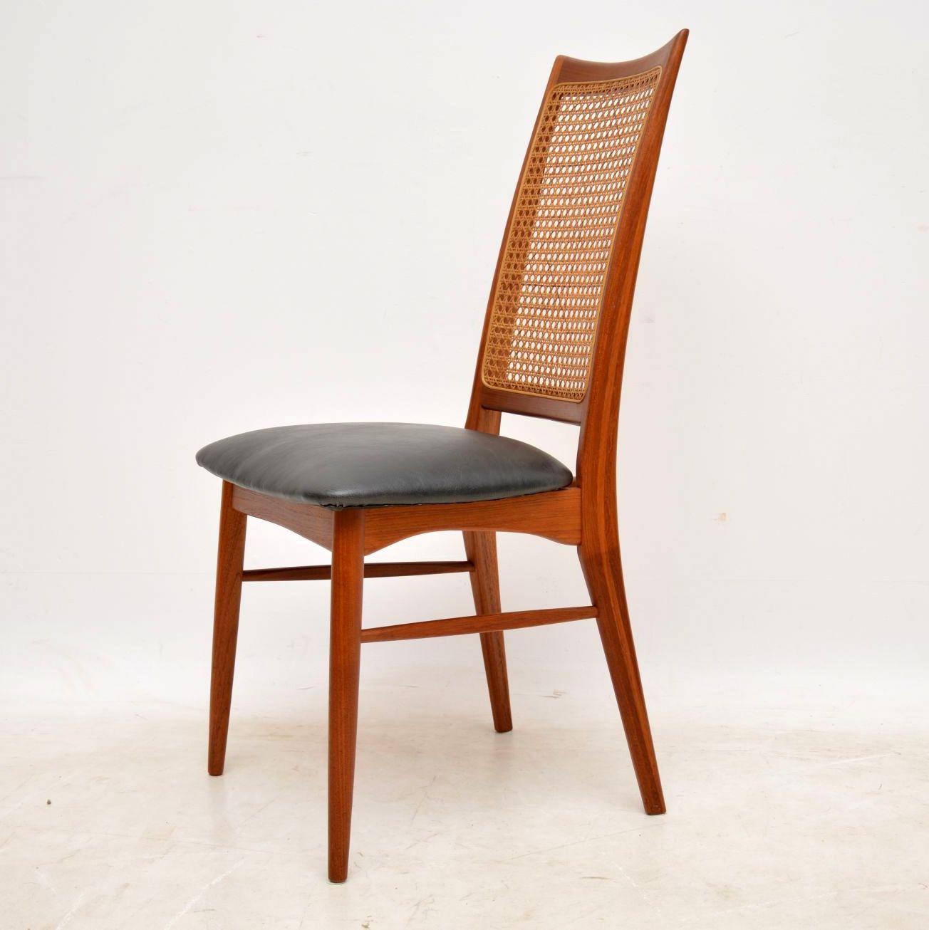 1960s Set of Six Danish Teak Dining Chairs by Niels Koefoed In Excellent Condition In London, GB