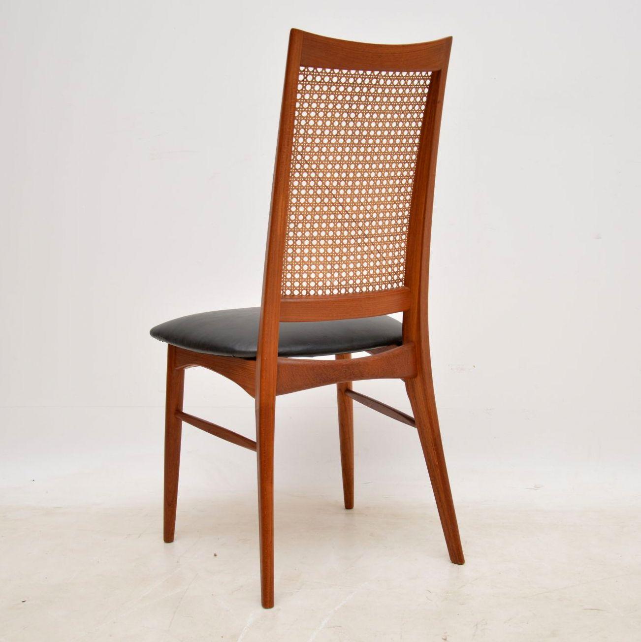 Mid-20th Century 1960s Set of Six Danish Teak Dining Chairs by Niels Koefoed