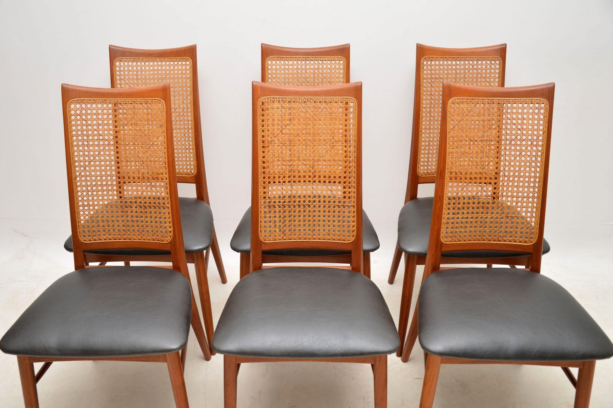 1960s Set of Six Danish Teak Dining Chairs by Niels Koefoed 1
