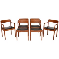 1960s Set of Six Danish Teak Dining Chairs by Norgaards