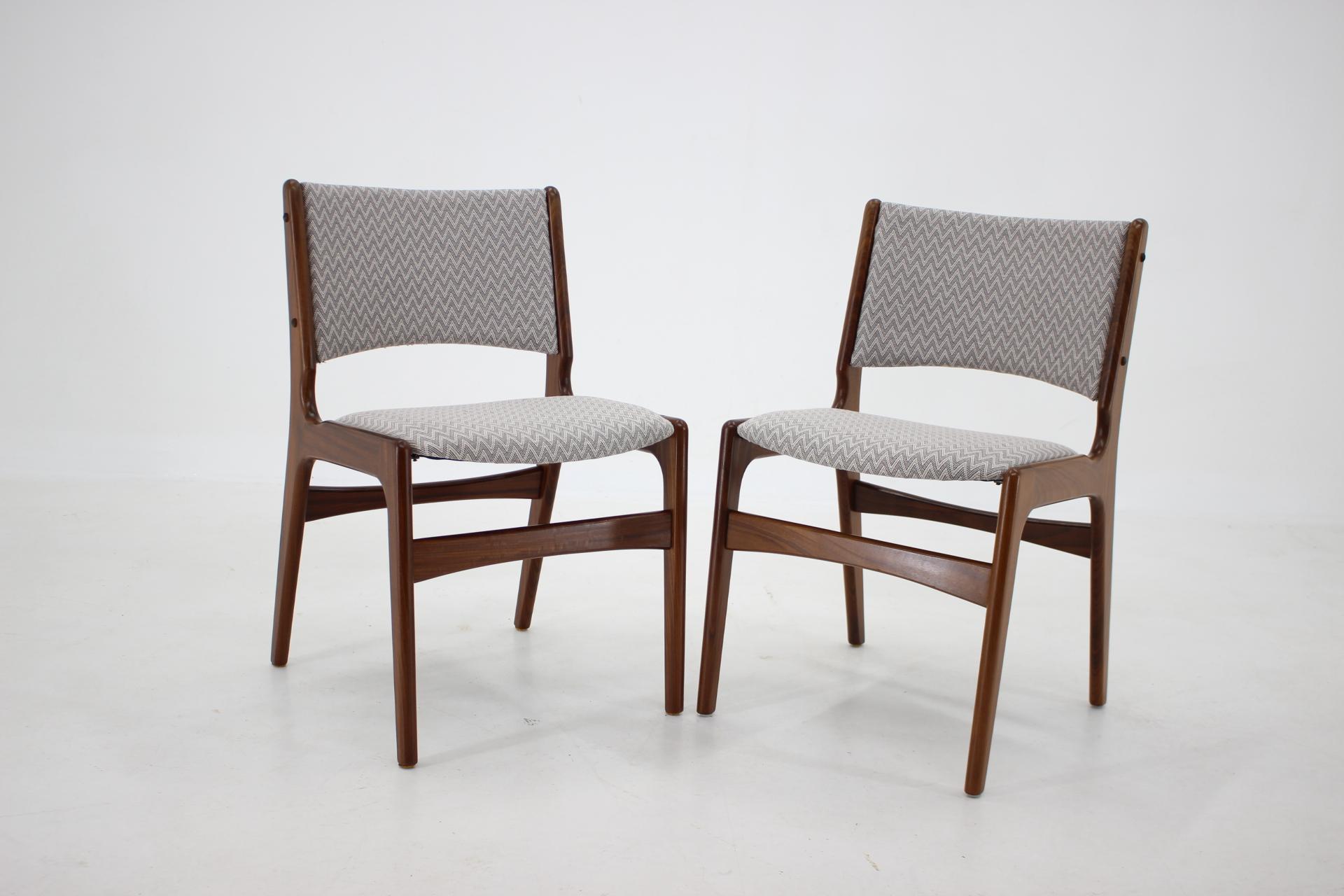 Mid-20th Century 1960s Set of Six Danish Teak Dining Chairs