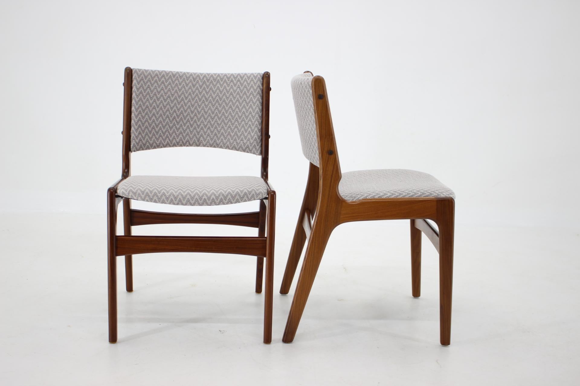 1960s Set of Six Danish Teak Dining Chairs 1