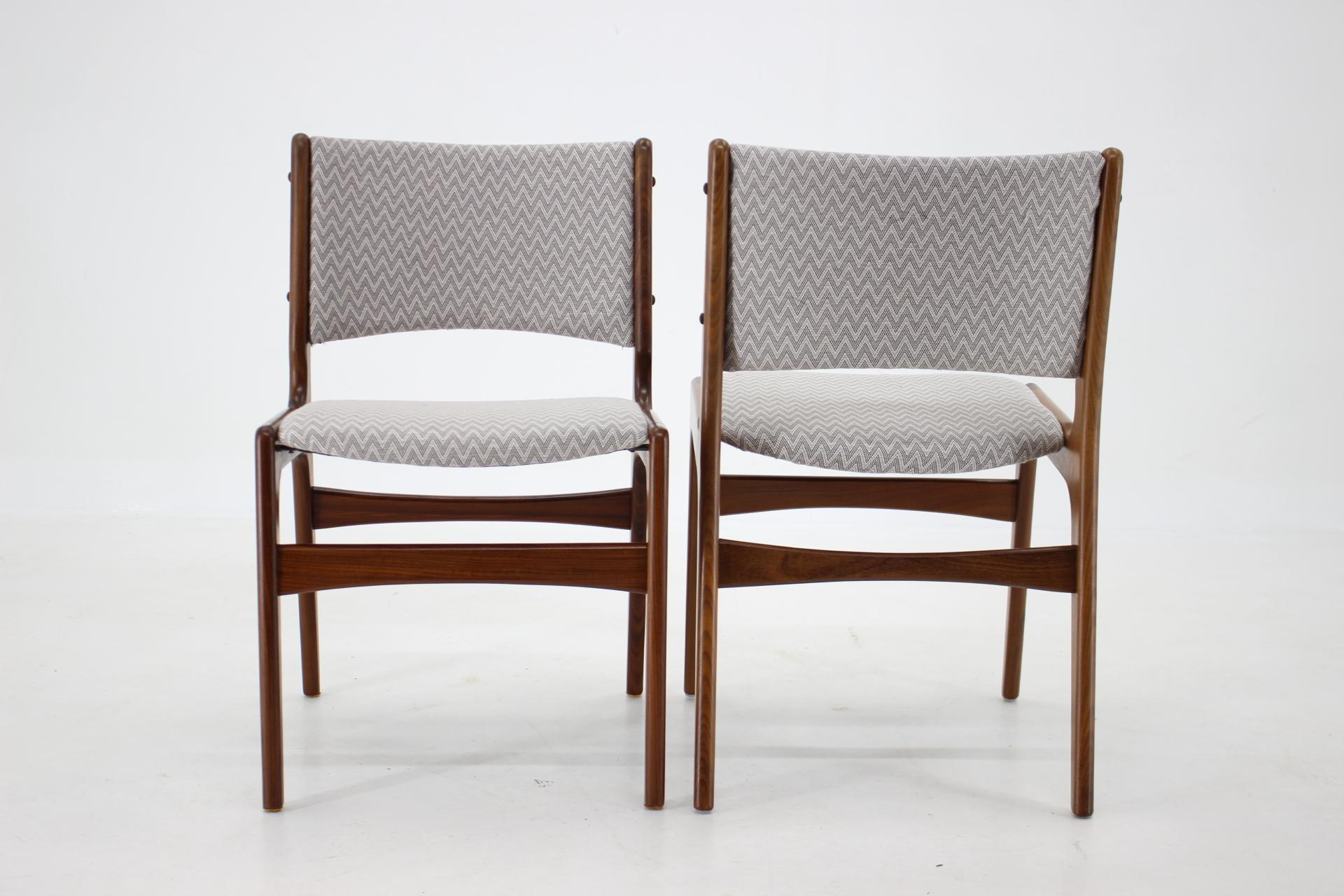 1960s Set of Six Danish Teak Dining Chairs 3