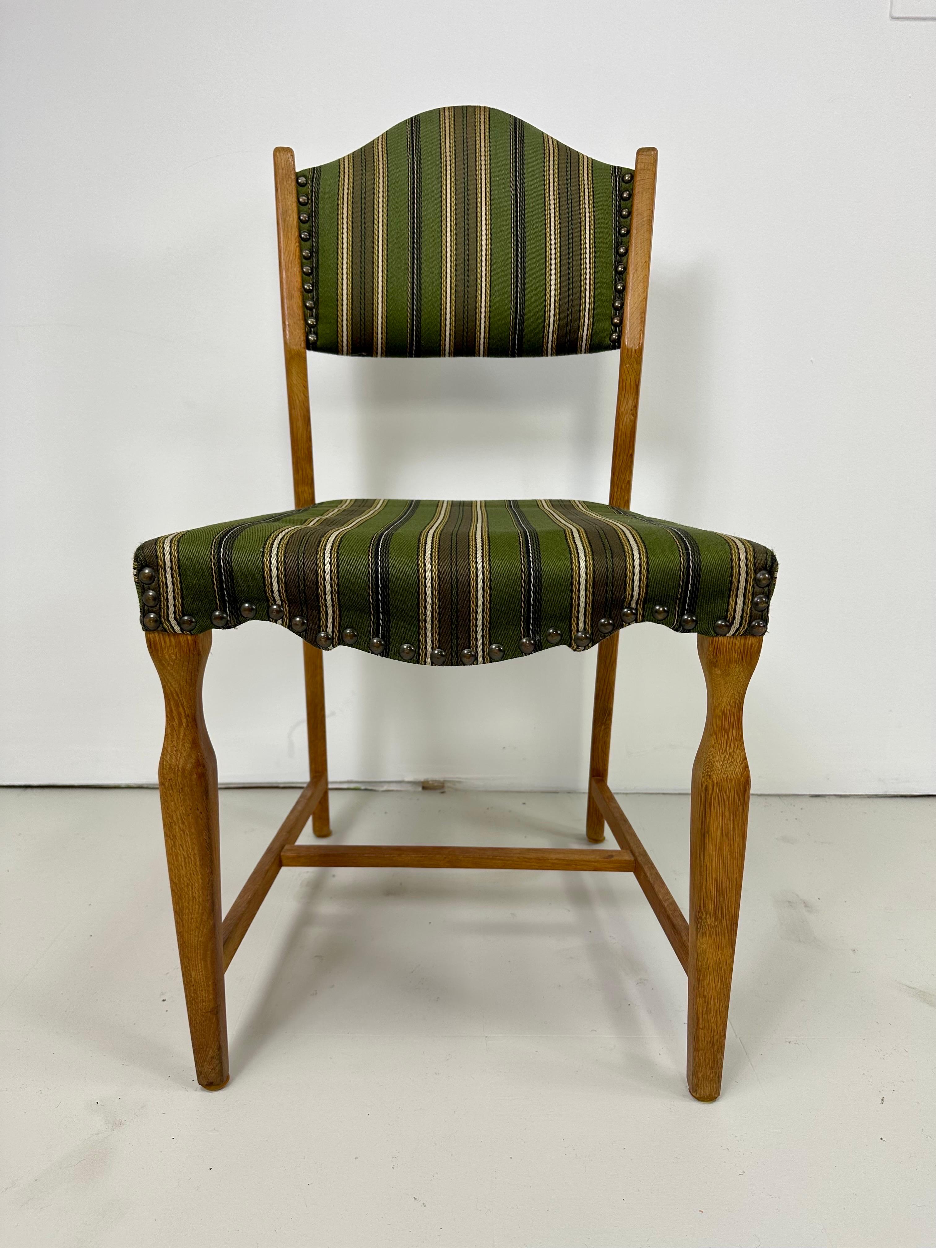 Danish 1960s Set of Six Dining Chairs by Henning Kjaernulf For Sale