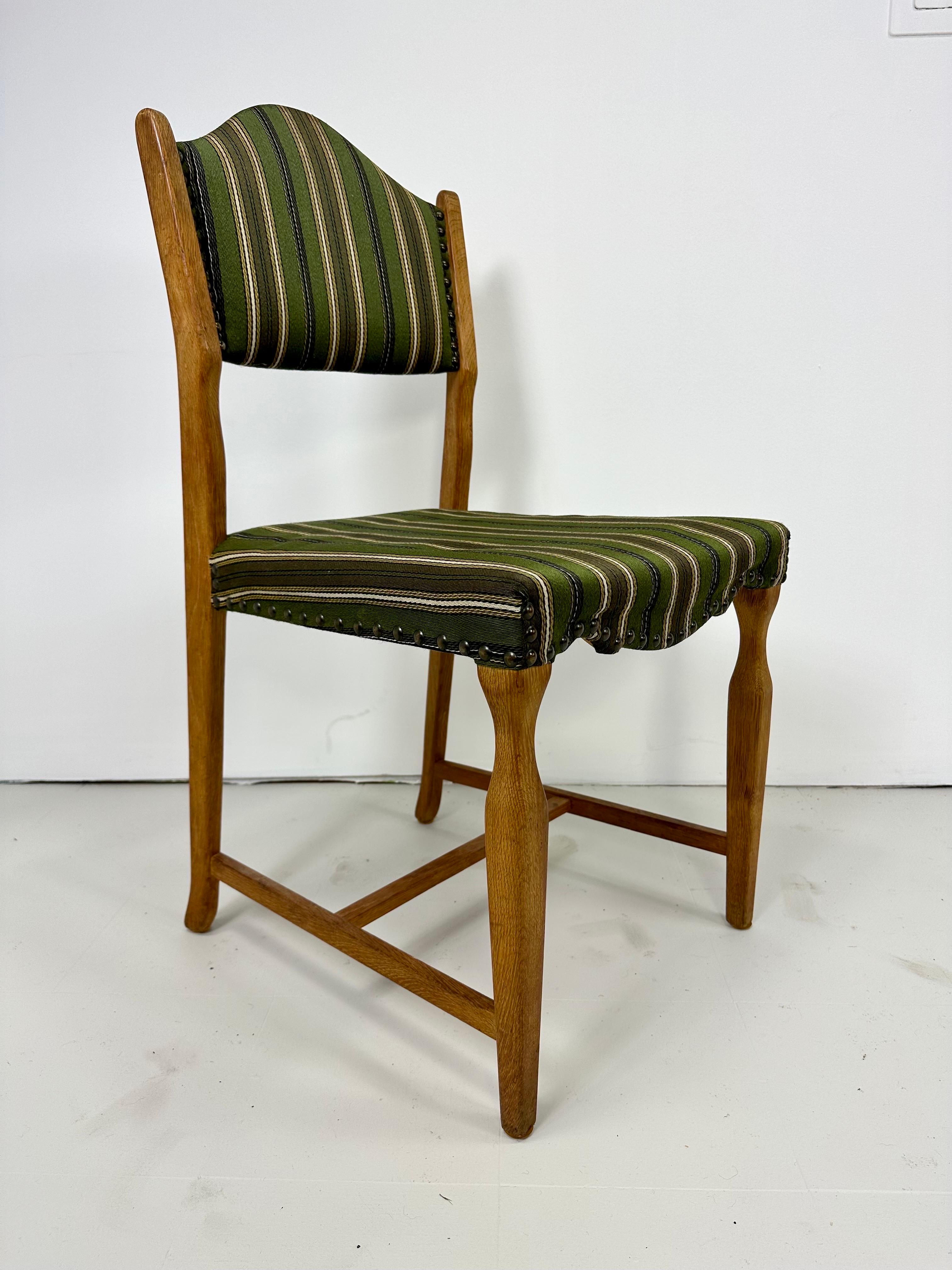1960s Set of Six Dining Chairs by Henning Kjaernulf In Good Condition For Sale In Turners Falls, MA