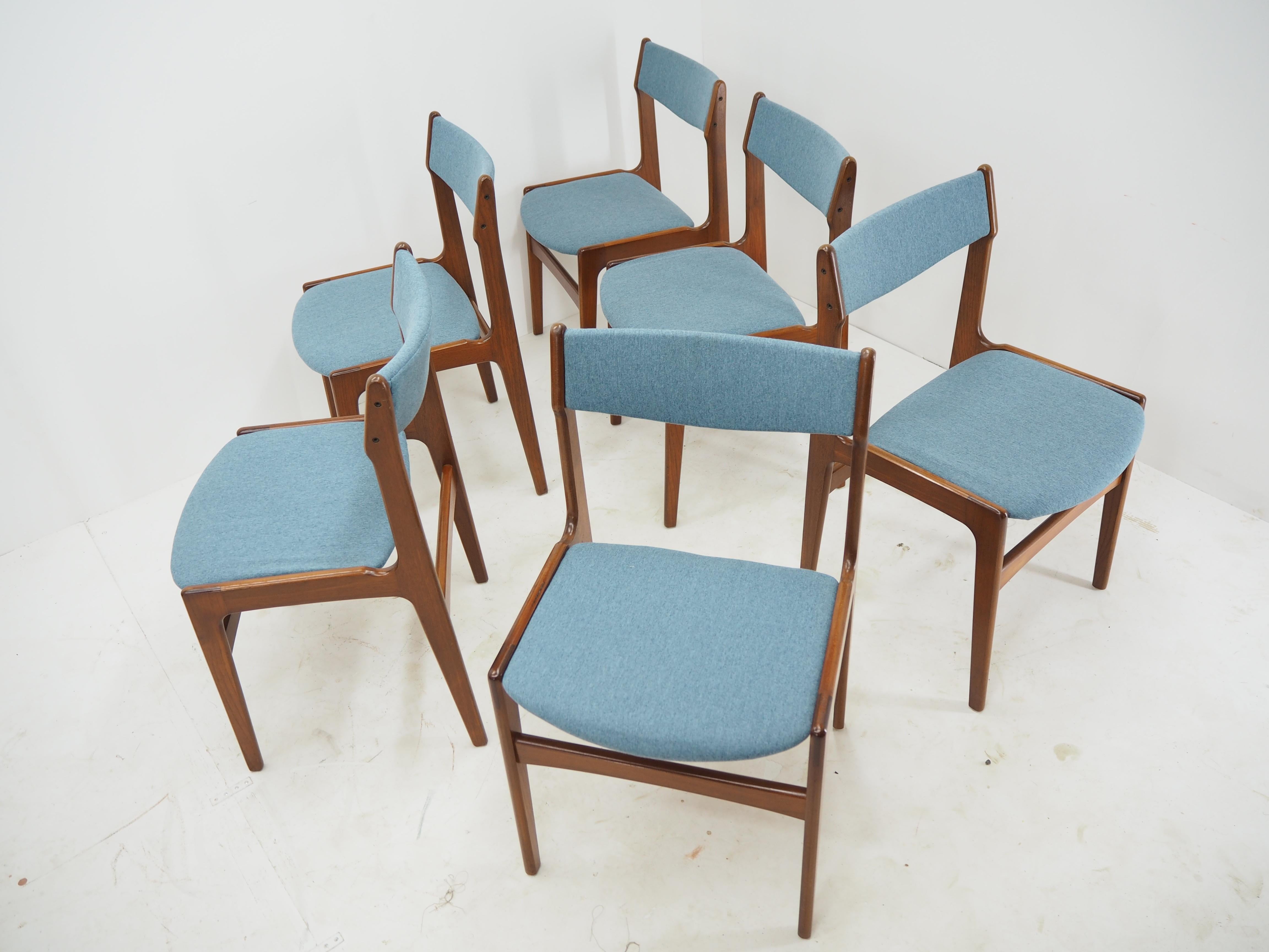 1960s Set of Six Dining Chairs, Denmark 4