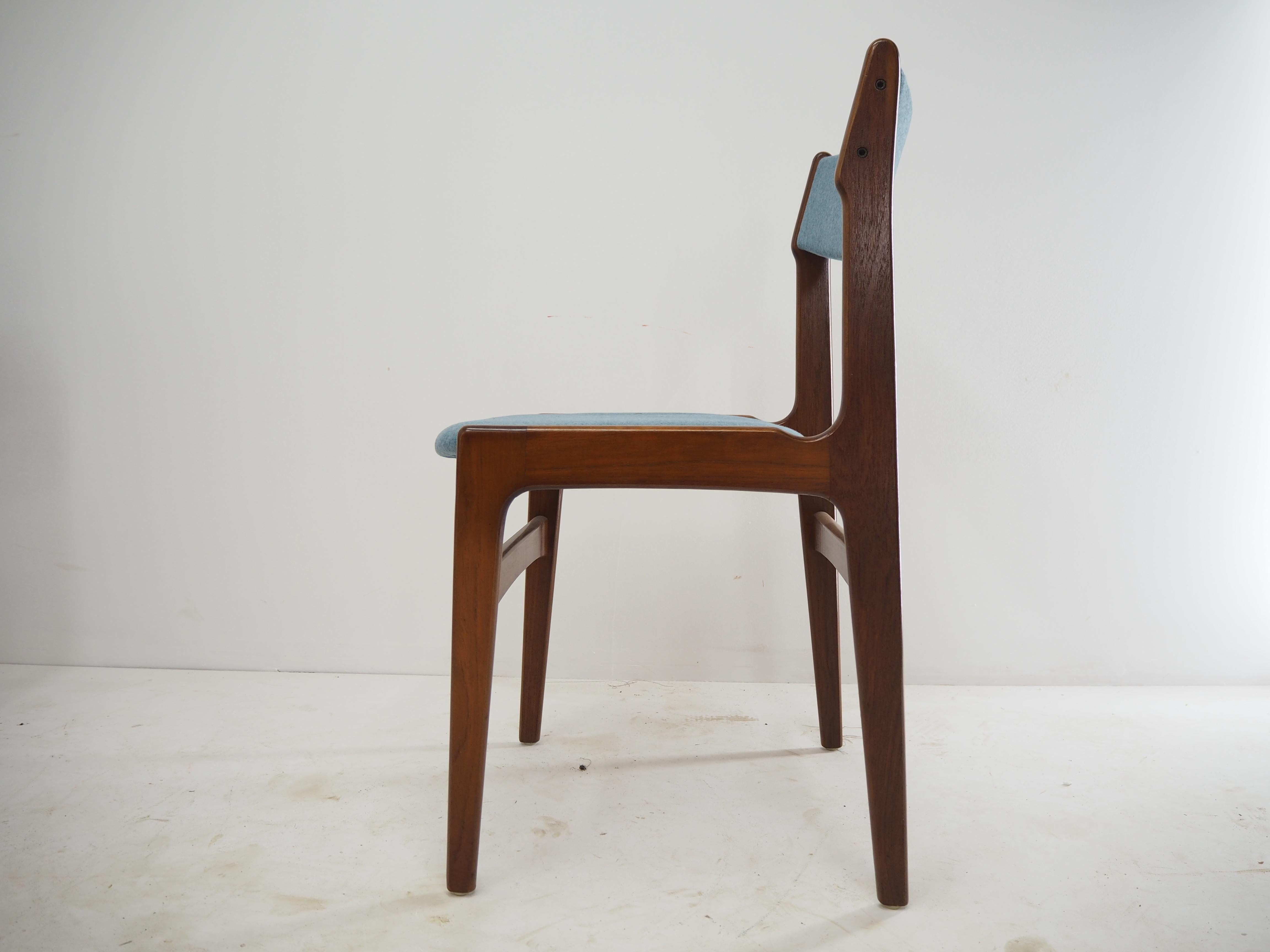 1960s Set of Six Dining Chairs, Denmark In Good Condition In Praha, CZ