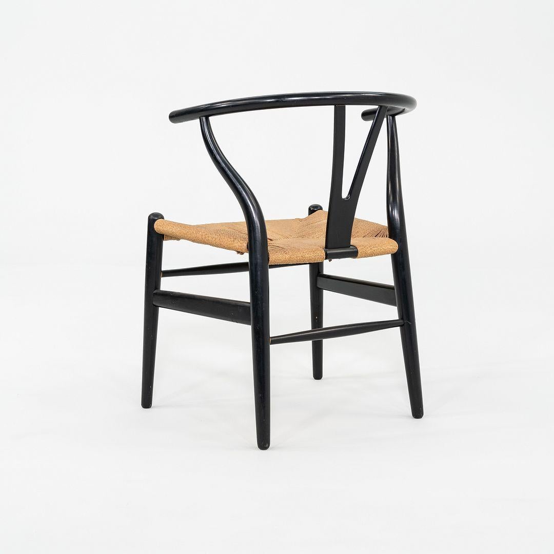 1960er Set von sechs Hans Wegner für Carl Hansen & Son Wishbone Dining Chairs (Stahl) im Angebot