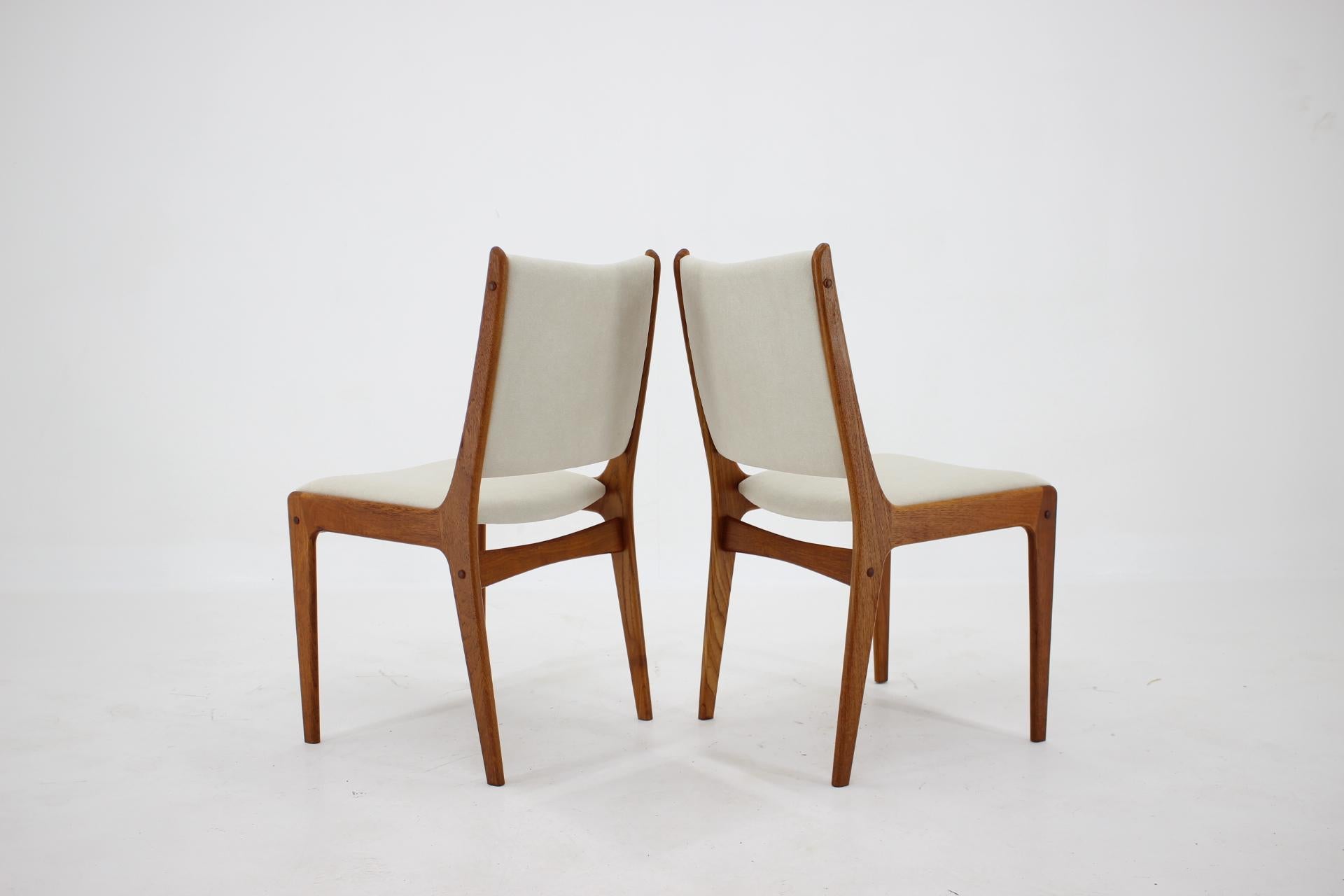 1960s Set of Six Johannes Andersen Teak Dining Chairs by Uldum Mobelfabric, Denm 1